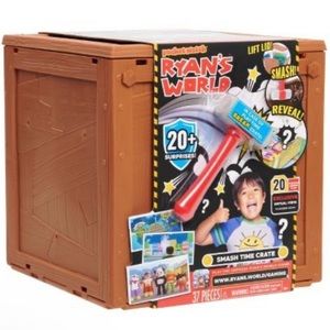 LAST ONE!! Ryan’s World Smash-Time Crate w/Hammer.